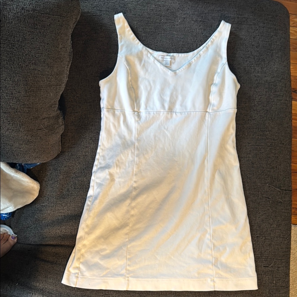 New York & Company White Midi Dress